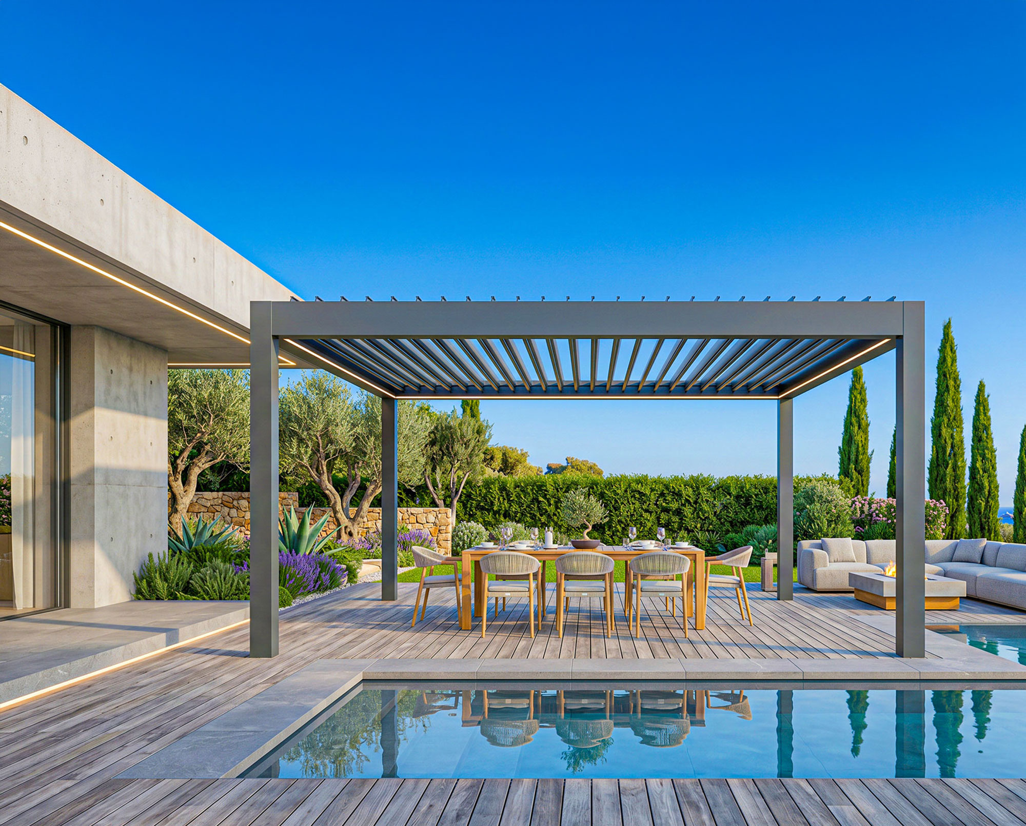 SkyVera Bioklimatische Pergola-Projekt