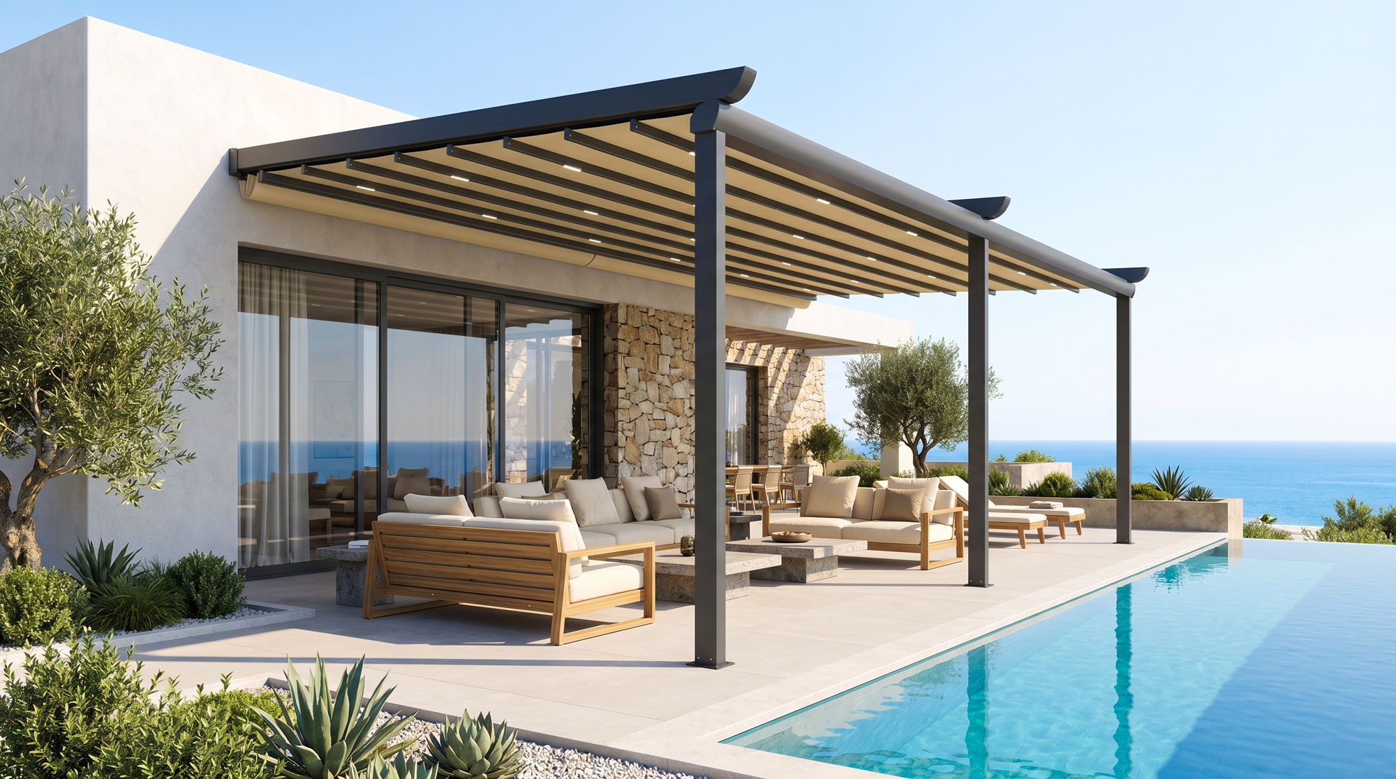 SkyVera Stoffpergola 3